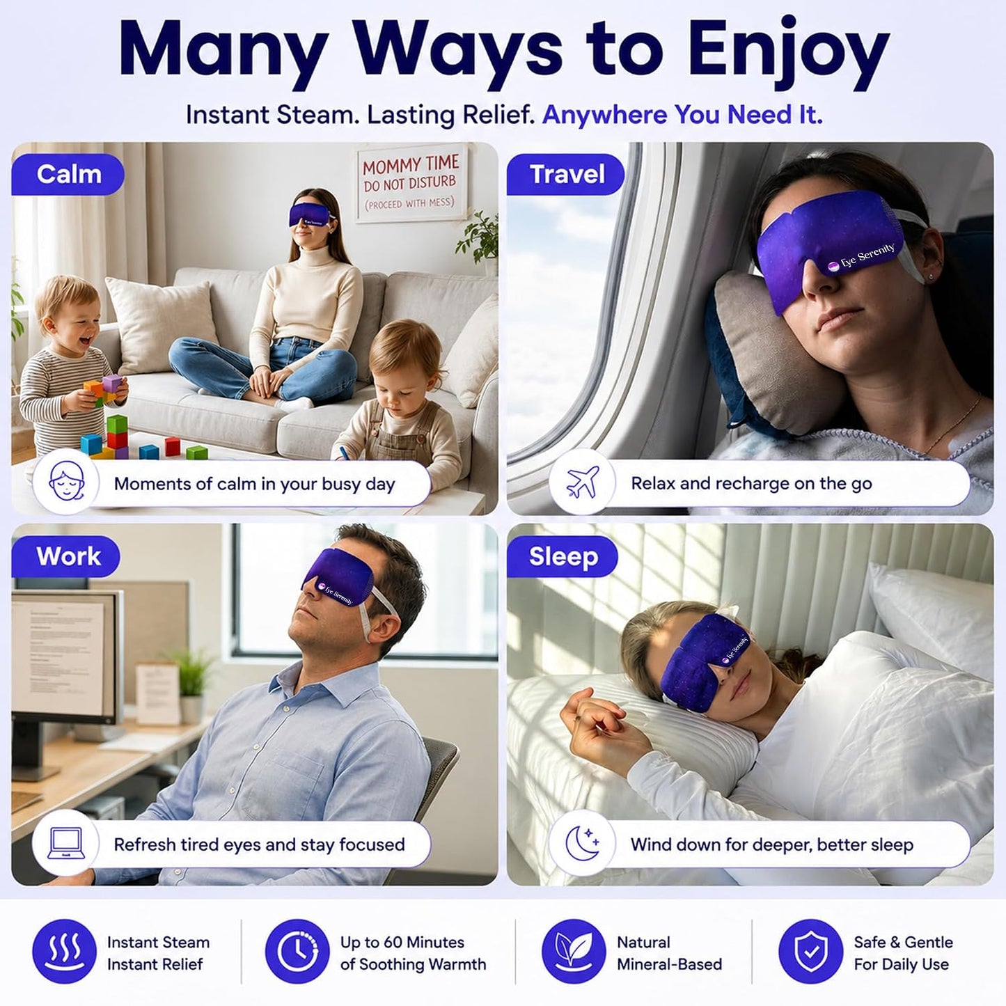 Eye Serenity Warm Eye Compress and Sleep Mask