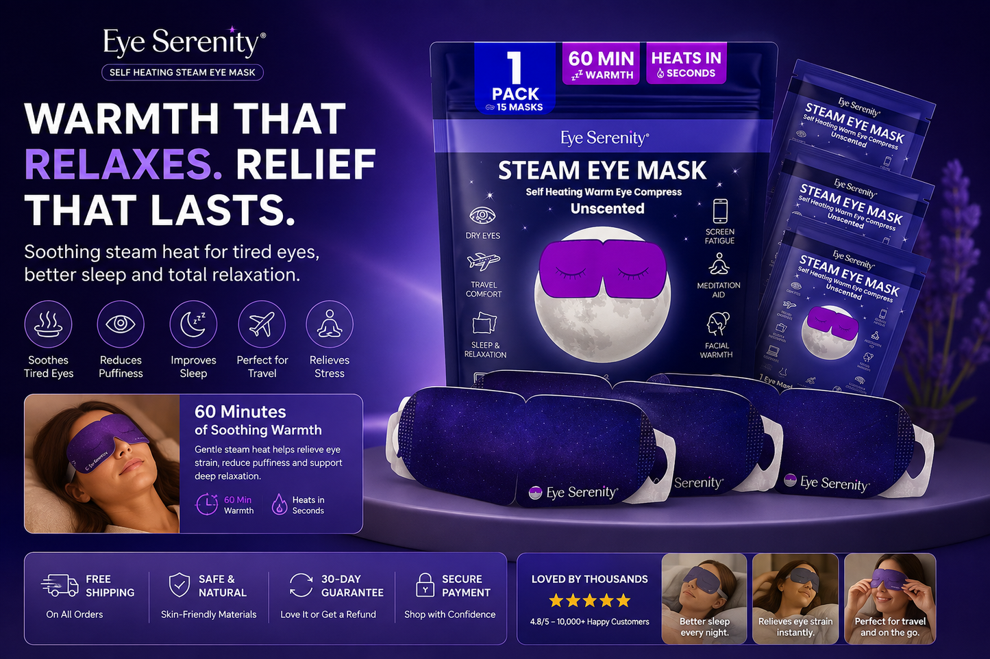 Eye Serenity Warm Eye Compress and Sleep Mask